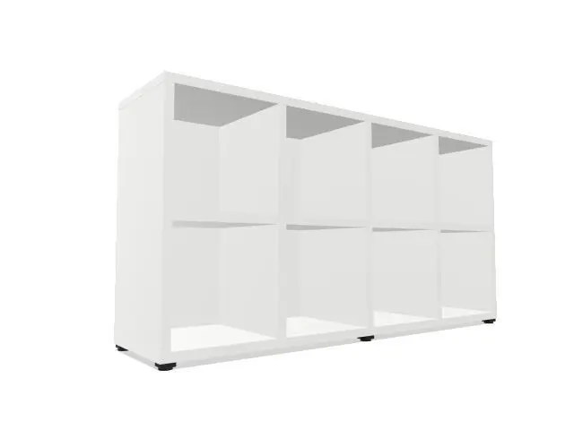 Libreria Cubic 84X160X40 Nl1101 Melamina Blanco Nl110100