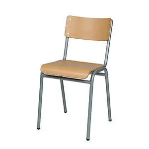 Silla 97I R. 9006 H012 Alt. Asiento 37,5 Altura Total 65 Haya