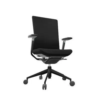 Sillon Tnka500 C/Br, Respaldo Spin, Asiento Tapizado, Base Negra, Marco Aluminio, M22 Marengo