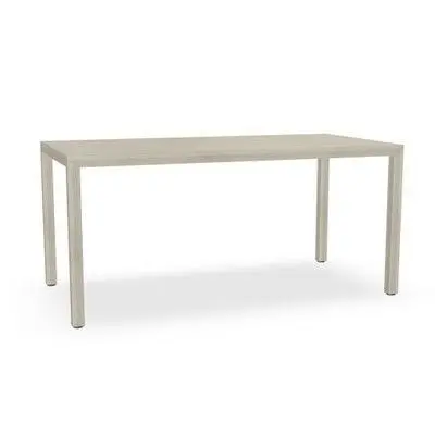 Mesa Prisma Pm14 Recta 160X80 Melamina Acacia Altura 74 Niveladores