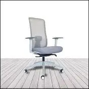 Silla Lando Respald. malla Gris Syncro Auto S/Cabezal Color Gris