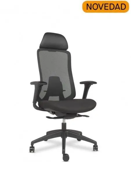 Silla Fedo Respaldo Malla Syncro Auto Pes. slider Br 4D Negro