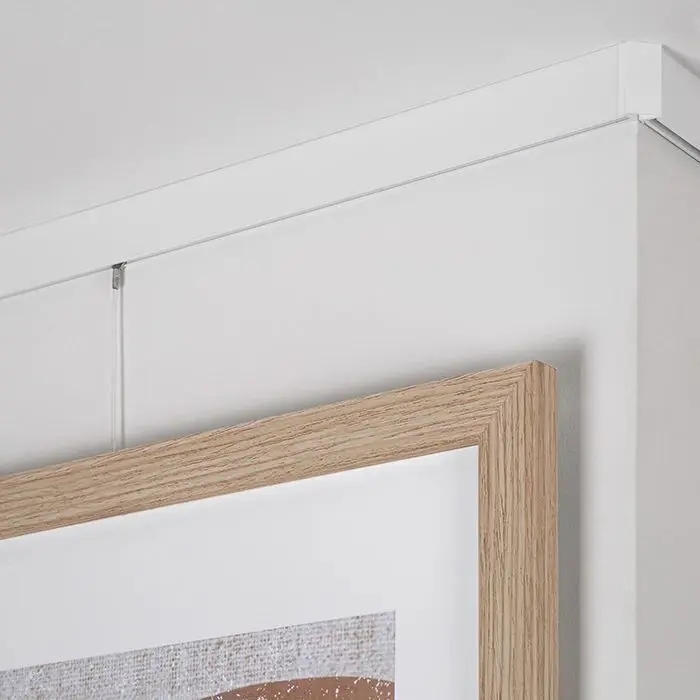 Perfil Colgar Cuadros Aluminio Blanco (300Cm Largo)