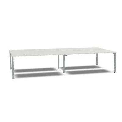 Mesa Vital Pro Vr569 Cuadruple 360X160, Aluminzado Melanina Blanco