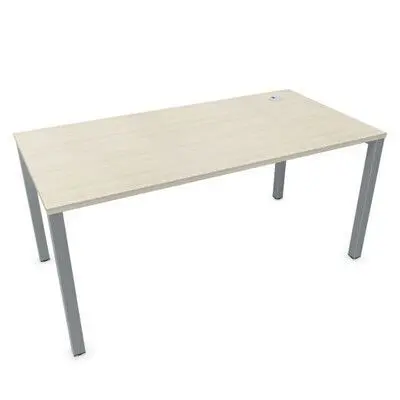 Mesa Vital-Pro Vr514 160X80, Estr. aluminizado, Acacia, Acceso Cableado Ur