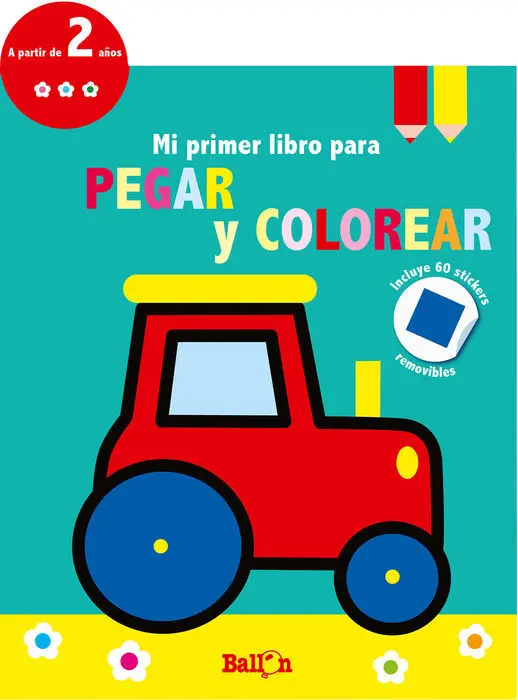 Tractor - mi Primer Libro para Pegar y Colorear