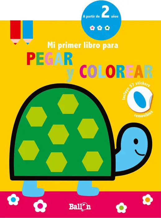 Tortuga - mi Primer Libro para Pegar y Colorear