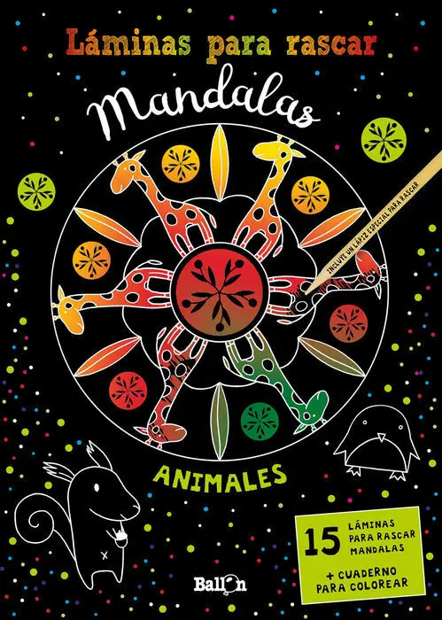 Laminas para Rascar Mandalas - Animales
