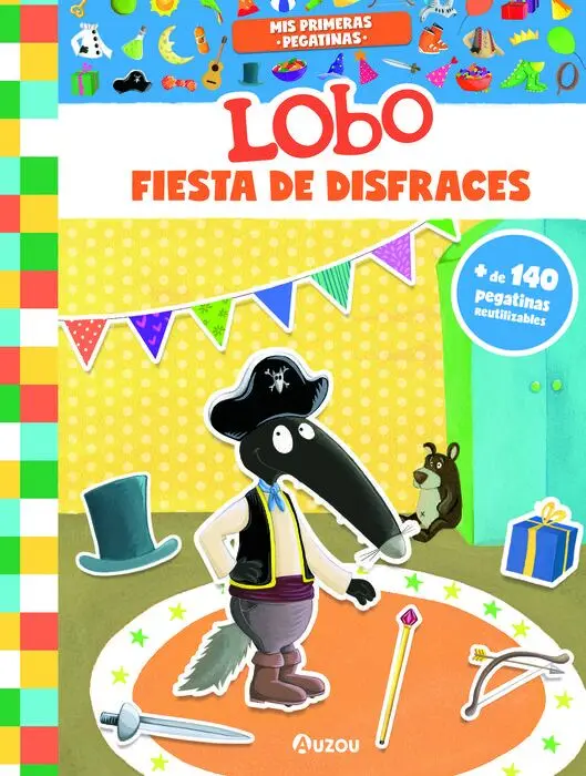 Mis Primeras Pegatinas - Lobo - Fiesta de Disfraces.