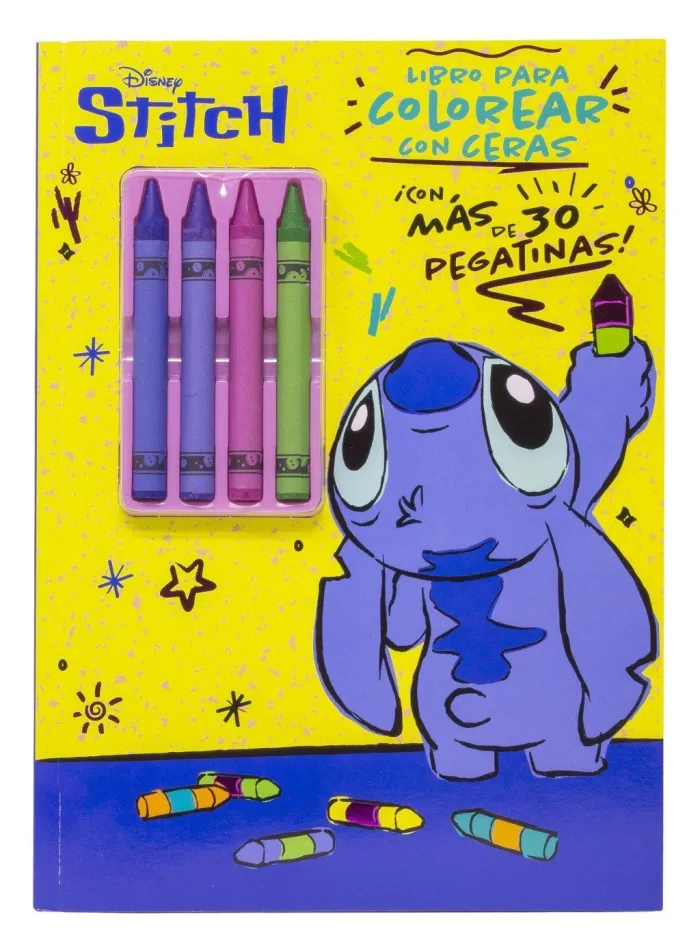 Stitch. Libro para Colorear con Ceras